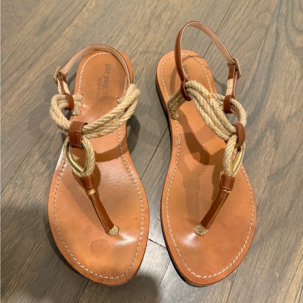 Pier Paolo‎ Tesorone tan sandals size 6.5